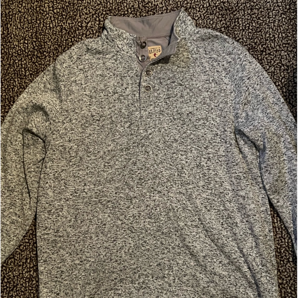 Grey Red Head sweater size XXL